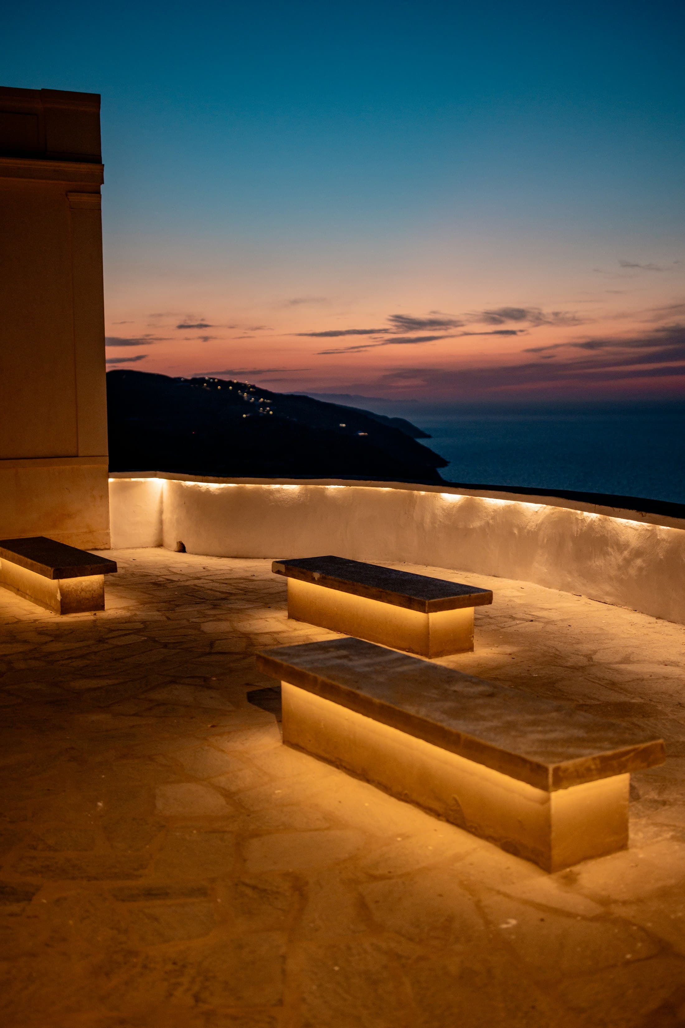 Minimalist travel memory background